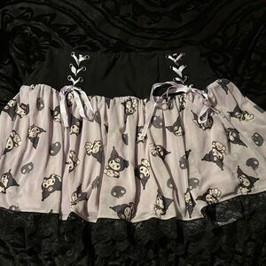Kuromi Black and Purple Skirt